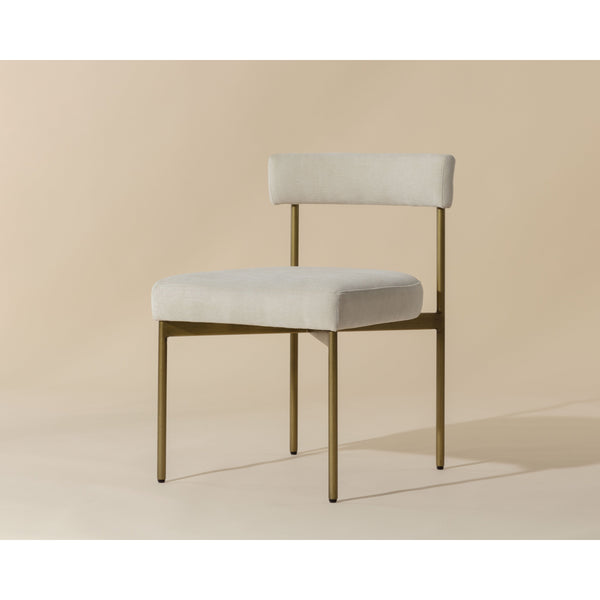 Seneca Dining Chair - Antique Brass - Danny Ivory