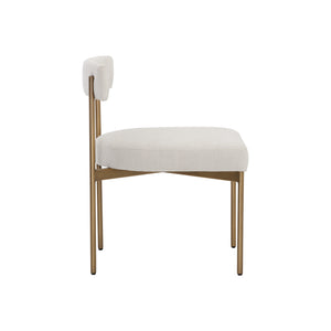 Seneca Dining Chair - Antique Brass - Danny Ivory