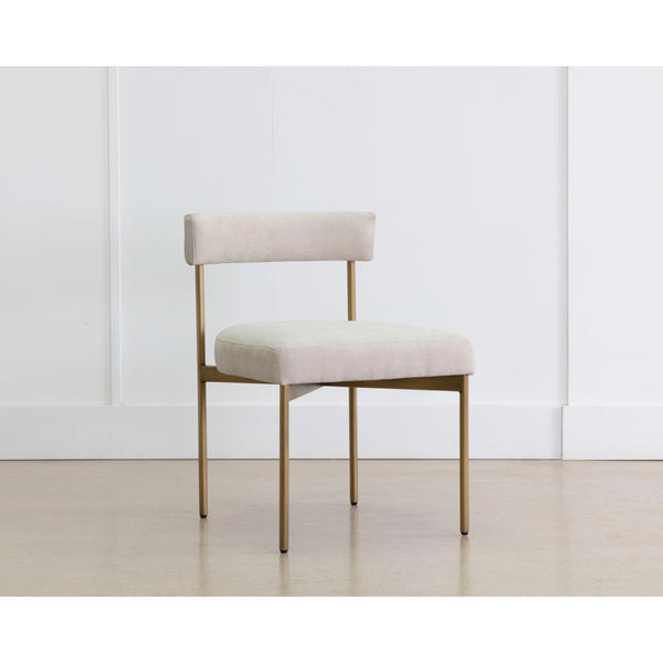 Seneca Dining Chair - Antique Brass - Danny Ivory
