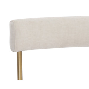 Seneca Dining Chair - Antique Brass - Danny Ivory