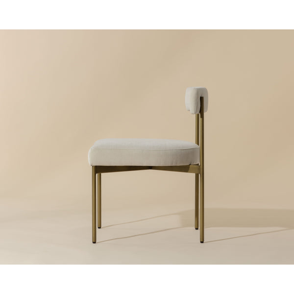 Seneca Dining Chair - Antique Brass - Danny Ivory