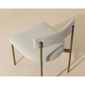 Seneca Dining Chair - Antique Brass - Danny Ivory