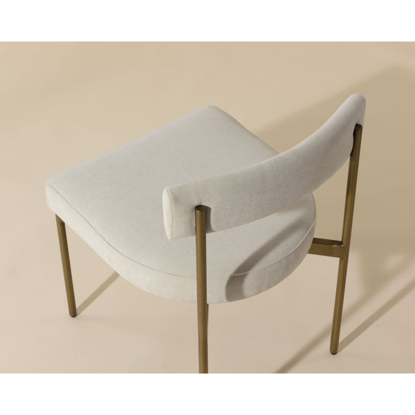 Seneca Dining Chair - Antique Brass - Danny Ivory