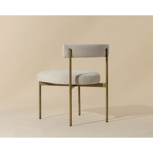 Seneca Dining Chair - Antique Brass - Danny Ivory