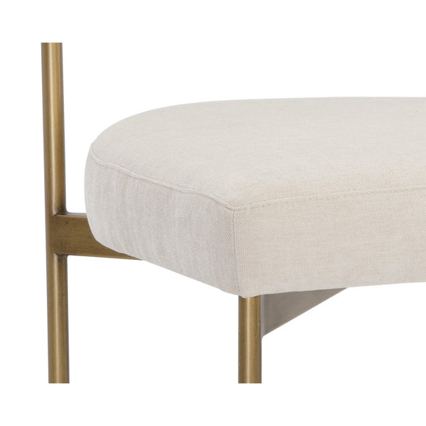 Seneca Dining Chair - Antique Brass - Danny Ivory