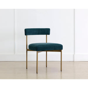 Seneca Dining Chair - Antique Brass - Danny Teal