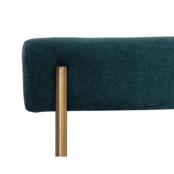 Seneca Dining Chair - Antique Brass - Danny Teal