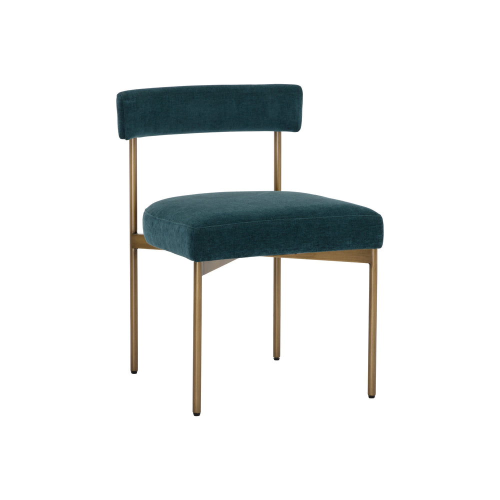 Seneca Dining Chair - Antique Brass - Danny Teal
