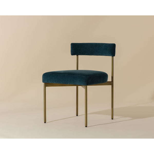 Seneca Dining Chair - Antique Brass - Danny Teal