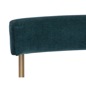 Seneca Dining Chair - Antique Brass - Danny Teal