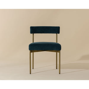 Seneca Dining Chair - Antique Brass - Danny Teal