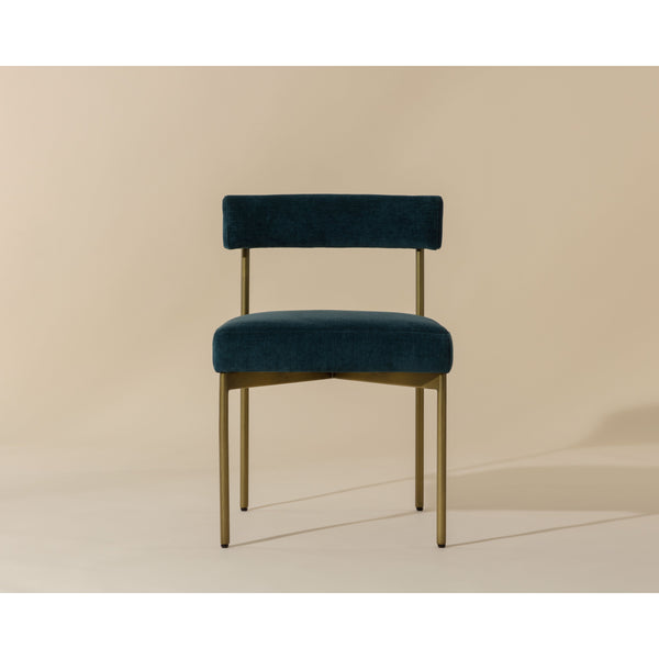 Seneca Dining Chair - Antique Brass - Danny Teal