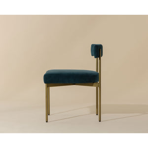 Seneca Dining Chair - Antique Brass - Danny Teal