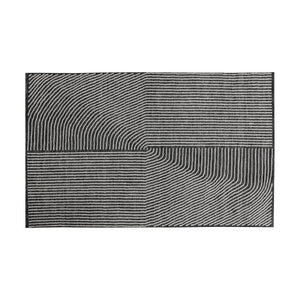 Serene Hand Woven Rug - Black / White - 5' X 8'