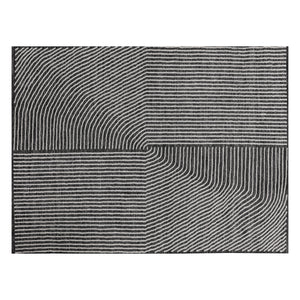 Serene Hand Woven Rug - Black / White- 9' X 12'