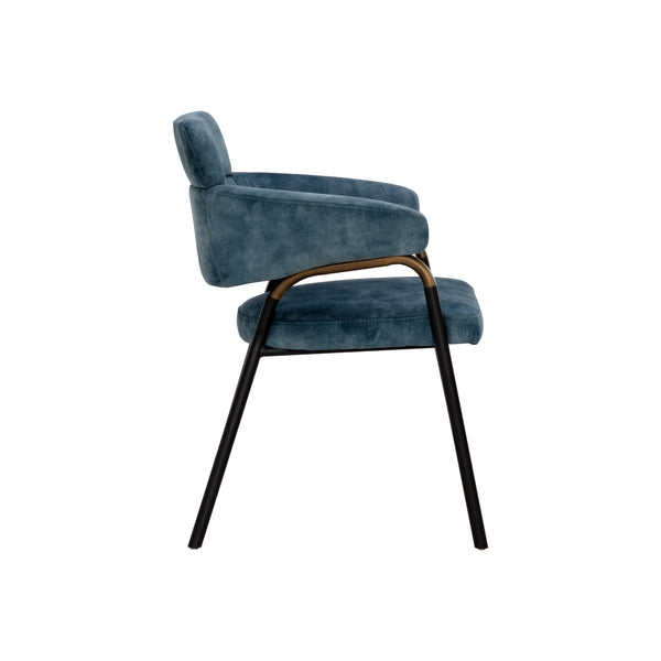 Sharqui Dining Armchair - Nono Petrol