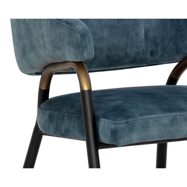 Sharqui Dining Armchair - Nono Petrol