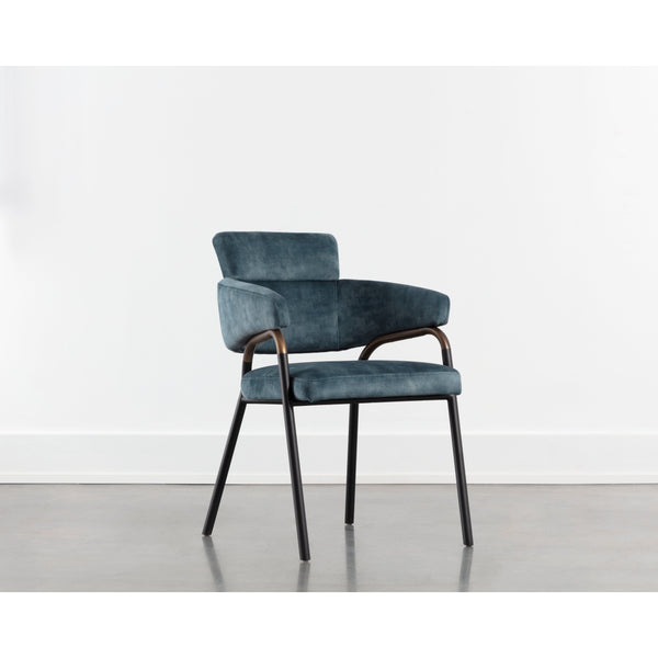 Sharqui Dining Armchair - Nono Petrol