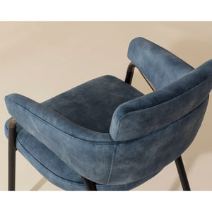 Sharqui Dining Armchair - Nono Petrol