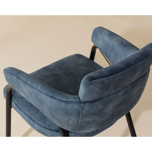 Sharqui Dining Armchair - Nono Petrol