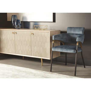 Sharqui Dining Armchair - Nono Petrol