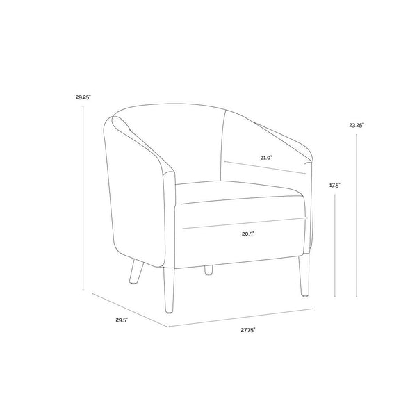 Sheva Armchair - Ernst Sandstone / Meg Ash