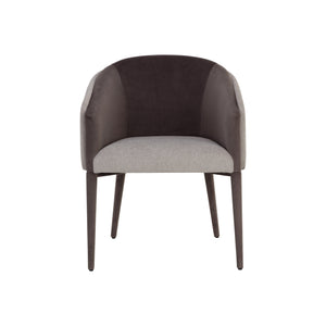 Sheva Dining Armchair - Ernst Sandstone / Meg Ash