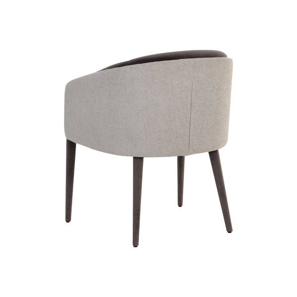 Sheva Dining Armchair - Ernst Sandstone / Meg Ash