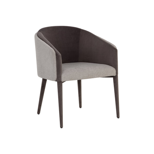 Sheva Dining Armchair - Ernst Sandstone / Meg Ash