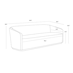 Sheva Sofa - Ernst Sandstone / Meg Ash