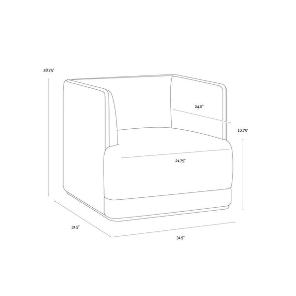 Sierra Armchair - Meg Taupe / Porcini Taupe