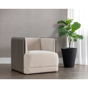 Sierra Armchair - Meg Taupe / Porcini Taupe