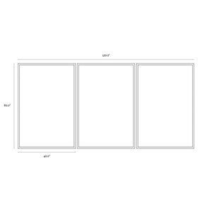 Sierra Nights (Set Of 3) - 40" X 60" - Black Frame