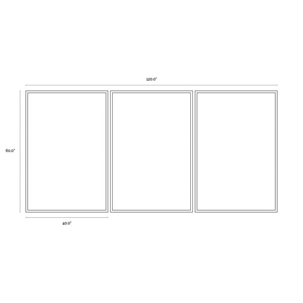 Sierra Nights (Set Of 3) - 40" X 60" - Black Frame