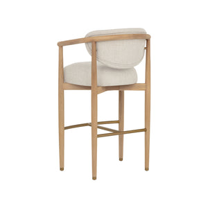 Sigrid Barstool - Light Oak - Monument Oatmeal