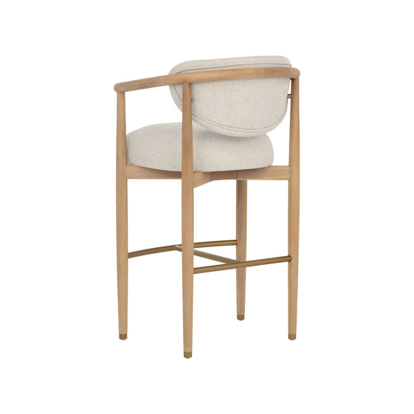 Sigrid Barstool - Light Oak - Monument Oatmeal