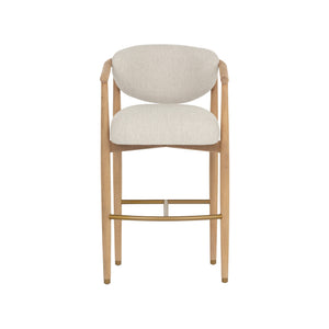 Sigrid Barstool - Light Oak - Monument Oatmeal