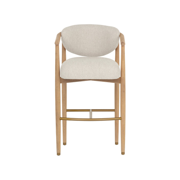 Sigrid Barstool - Light Oak - Monument Oatmeal