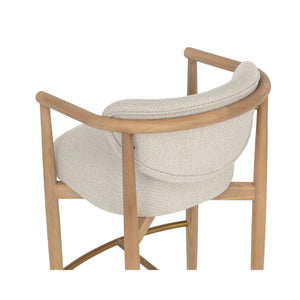 Sigrid Barstool - Light Oak - Monument Oatmeal