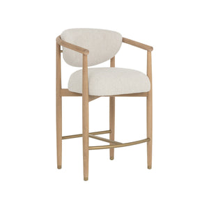 Sigrid Counter Stool - Light Oak - Monument Oatmeal