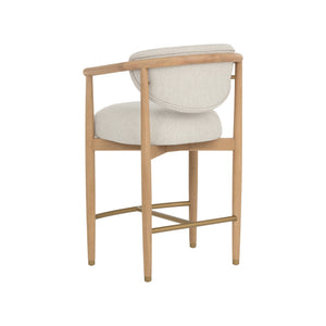 Sigrid Counter Stool - Light Oak - Monument Oatmeal