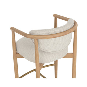 Sigrid Counter Stool - Light Oak - Monument Oatmeal