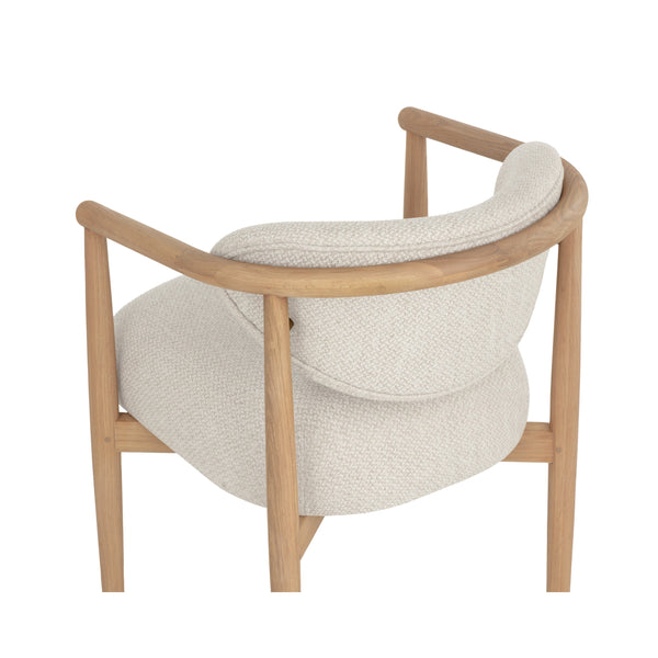Sigrid Dining Armchair - Light Oak - Monument Oatmeal