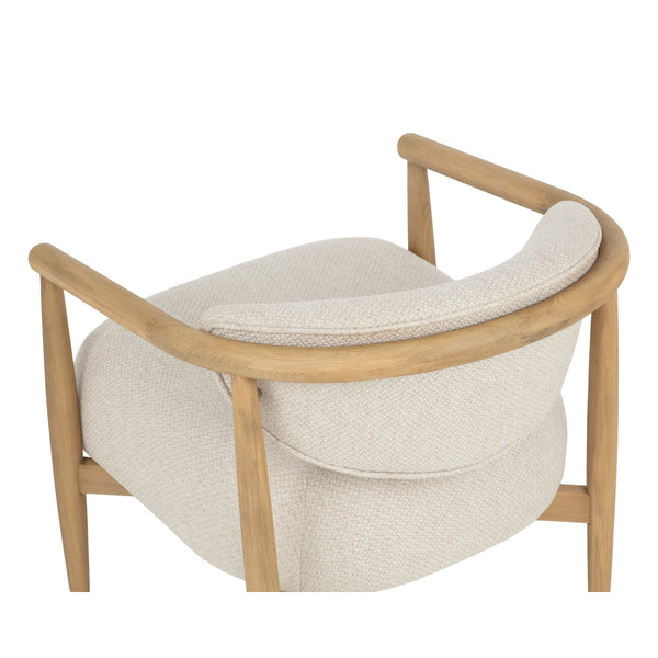 Sigrid Lounge Chair - Light Oak - Monument Oatmeal
