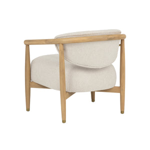 Sigrid Lounge Chair - Light Oak - Monument Oatmeal