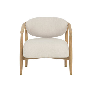 Sigrid Lounge Chair - Light Oak - Monument Oatmeal
