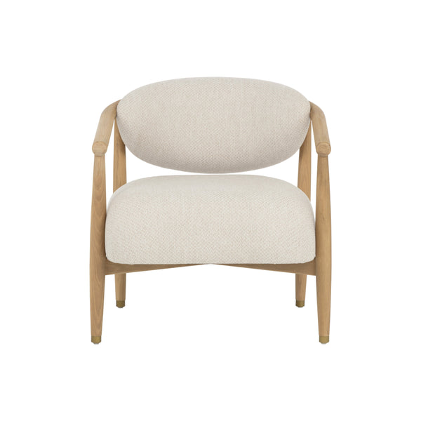 Sigrid Lounge Chair - Light Oak - Monument Oatmeal