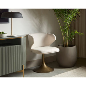 Simone Swivel Dining Chair - Casablanca Cloud