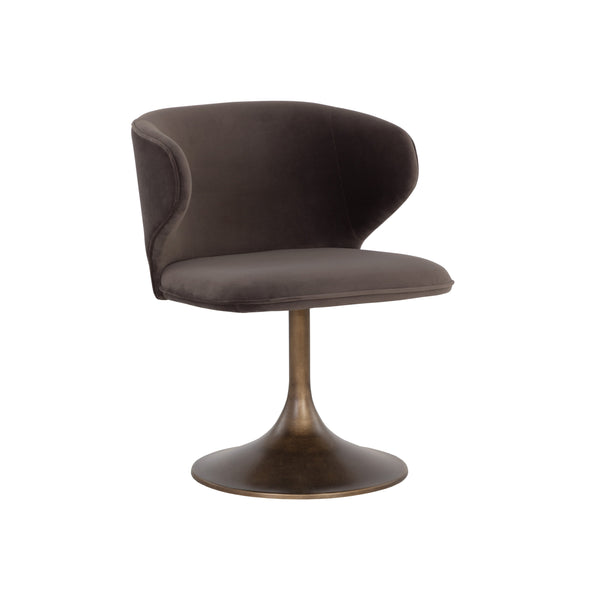 Simone Swivel Dining Chair - Meg Ash