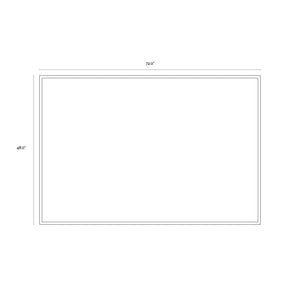 Smoke Screen - 72" X 48" - Black Floater Frame